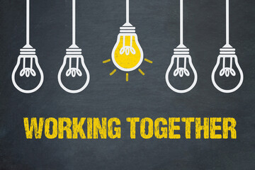 Sticker - working together	