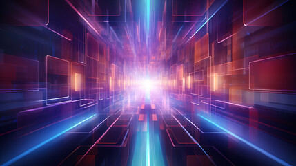 Abstract and futuristic, artificial intelligence poster web page PPT background, digital technology background