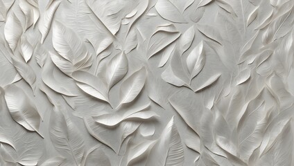 Paper Textures with white silver leaf