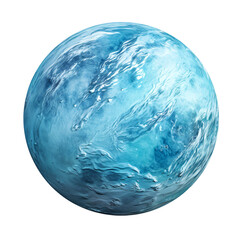 neptune planet isolated on a transparent background, a 3d render of a big blue planet png