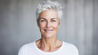 © mimagephotos - Timeless Elegance: Confident Smile of a Silver-Haired Lady