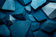 blue geometric Stone and Rock shape background, minimalist mockup for podium display or showcase