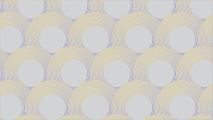 Wall Mural - Vector seamless pattern with concentric circles. Geometric abstract background