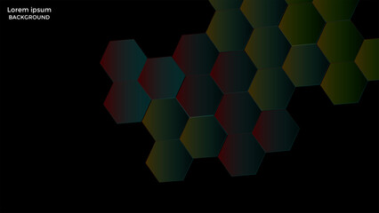 Wall Mural - red and blue lines  on  brown and black shades color background. elegant realistic paper cut style