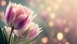 Tulpen in softem  Pastel ton, Generated image