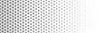 horizontal black halftone of snow flakes design for pattern and background.