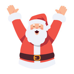 Sticker - santa claus happy