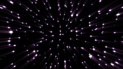 Wall Mural - Abstract cosmic background of energetic bright glowing magical stars on a dark sky background
