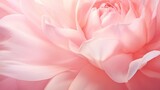 Close up macro view of pink peony flower bud. Floral background