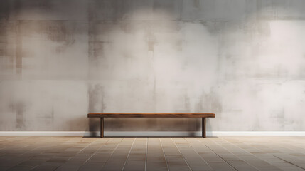 Wall Mural - empty wall with floor mockup background
