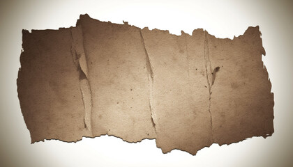 Poster - Ancient document on weathered handmade paper with textured effect generated by AI