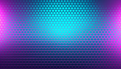 Poster - Smooth abstract backdrop with vibrant colors and geometric shapes in a row generated by AI