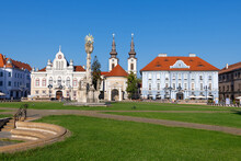 Serbian Orthodox Cathedral and the Serbian Community House, Union Square, Timisoara, Banat, Transylvania, Romania