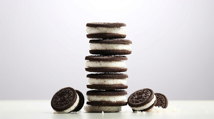 Wall Mural - Oreo Cake Natural Colors , Background For Banner, HD