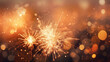 © ACE STEEL D - Happy New Year Fireworks  Natural Colors , Background For Banner, HD
