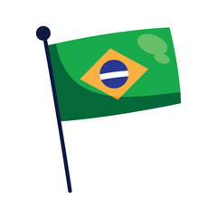 brazil flag illustration