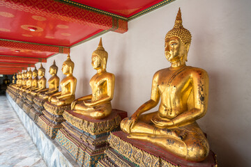 Golden buddha statue