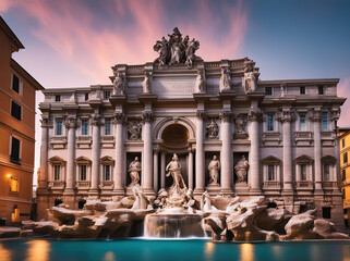 Wall Mural - fontana di trevi fountain - Rome Italy 