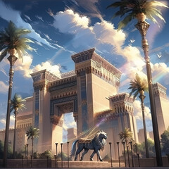 Wall Mural - Babylon Gate, Iraq