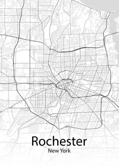 Sticker - Rochester New York minimalist map