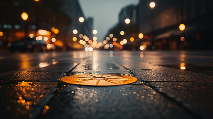 Wall Mural - autumn in the city