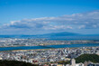 徳島眉山から徳島、徳島空港、淡路島の眺望