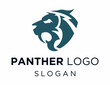 Logo about Panther created using the CorelDraw application. on a white background.