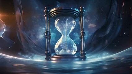 Wall Mural - an infinite abyss opens in the clouds above a whirlpool of time and space that leads to an unknown p