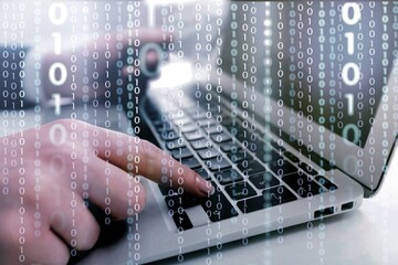 professional it worker programmers typing code