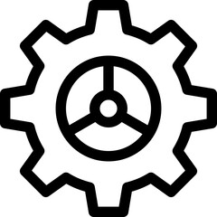 Canvas Print - cogwheel icon