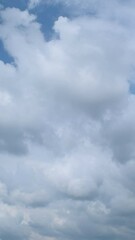 Wall Mural - dramatic sky with storm cloud on a cloudy day time lapse.