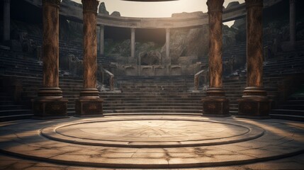Background podium column 3d roman luxury greek white ancient display product classic. Podium platform background column pillar stage minimal stand beauty design greece render scene plant cosmetic rome