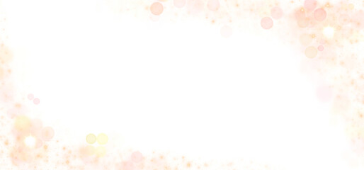 Wall Mural - premium gold glitter, gold confetti frame. glittering gold magic dust effect