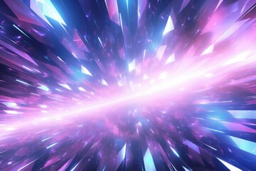 Wall Mural - Shining Stars Background with Light Rays, Abstract light background with bokeh
