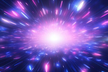 Wall Mural - Shining Stars Background with Light Rays, Abstract light background with bokeh
