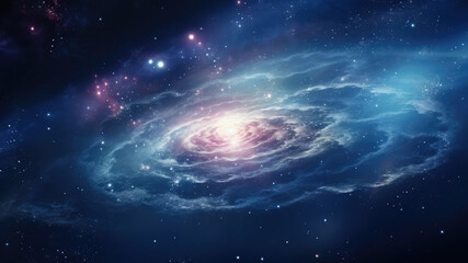 Wall Mural - spiral galaxy, interstellar scenery, galaxies, planets, space, futuristic world, space world, starsc