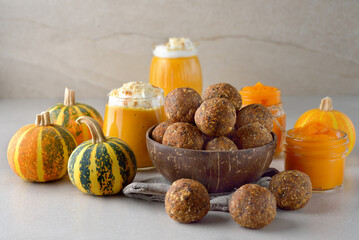 Canvas Print - Pumpkin energy  truffles