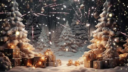 Wall Mural - Christmas holiday background