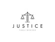 abstract law firm justice line creative logo design