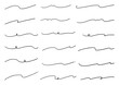 シンプルな手描きの罫線セット