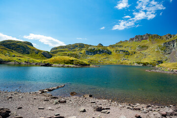 Wall Mural - Pyrenees mountain. Lake Ayous Bersau, France	