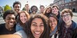 © CraftyImago - Group of diverse and enthusiastic students gather for a portrait capturing the essence of their youthful energy and camaraderie.