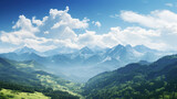 Fototapeta  - Beautiful mountainous landscape