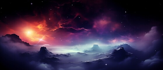 nebula stars and deep space background