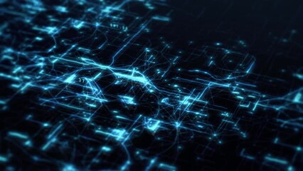 Wall Mural - abstract organic neural data network, machine learning, artificial intelligence, futuristic technolo