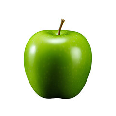 Wall Mural - Green apple, isolated on transparent background, PNG, 300 DPI