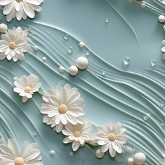 Poster - abstract floral background