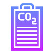 © IconVerse - Carbon dioxide Report Icon