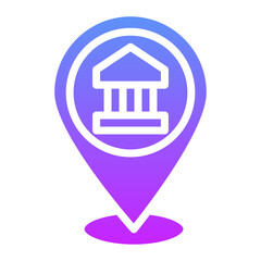 Wall Mural - Bank Location Icon