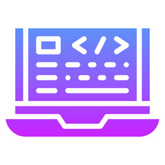 Canvas Print - Web Coding Icon